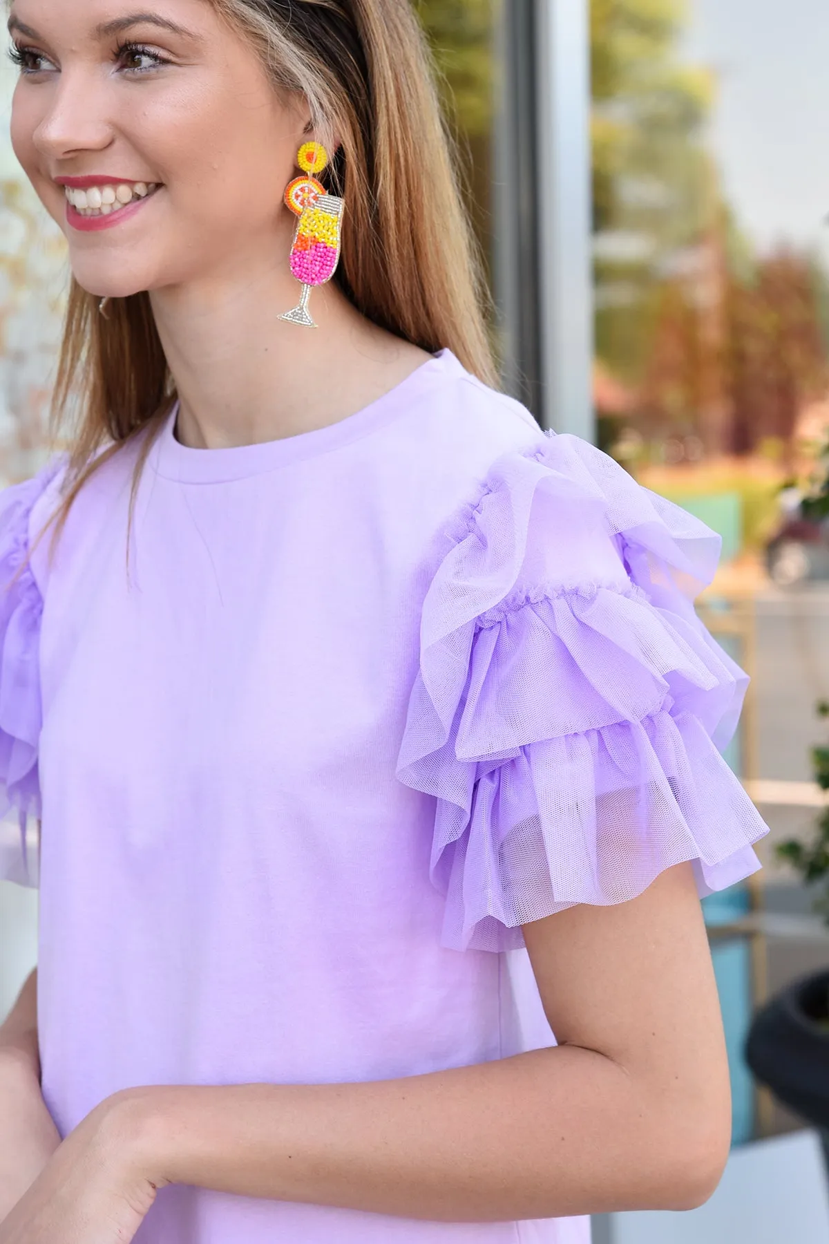 RUFFLE ME AWAY TOP