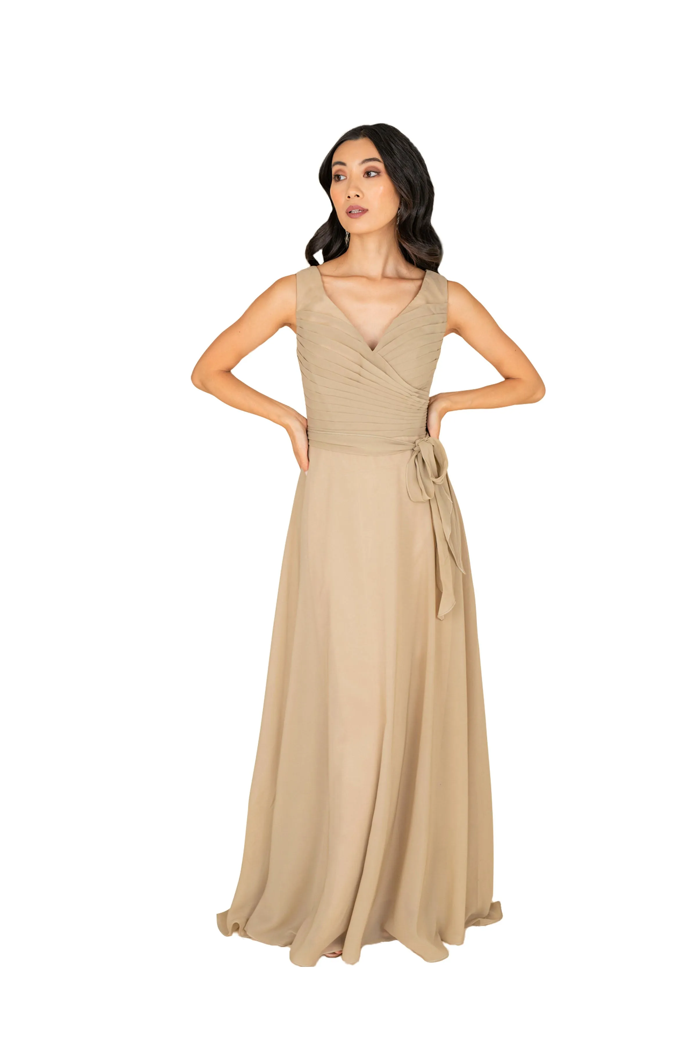 Sleeveless Chiffon Gown