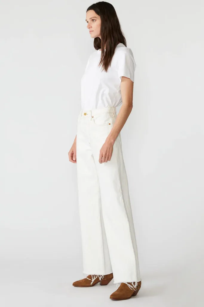 SLVRLAKE - Grace Wide Leg - Natural White