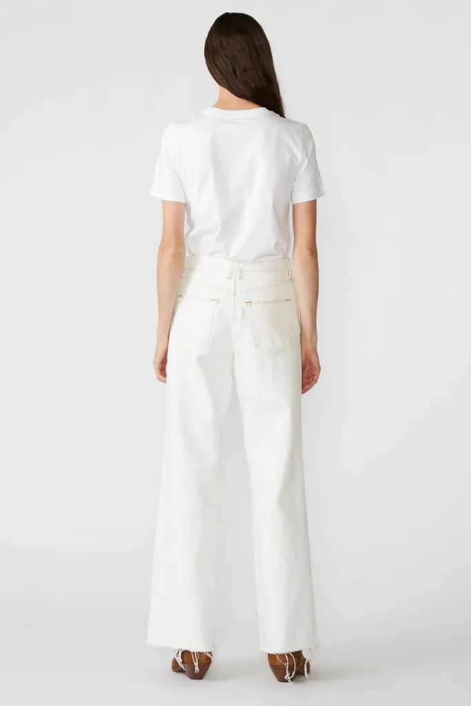 SLVRLAKE - Grace Wide Leg - Natural White