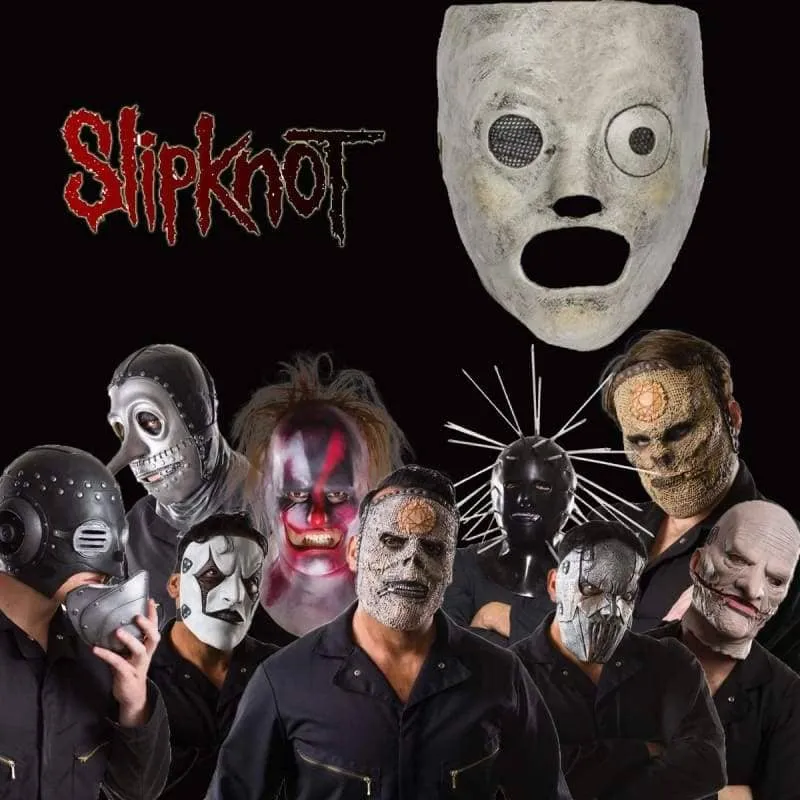 【Special deal】Xcoser Slipknot Corey Taylor Cosplay Latex mask for Adult Halloween Latex Silver