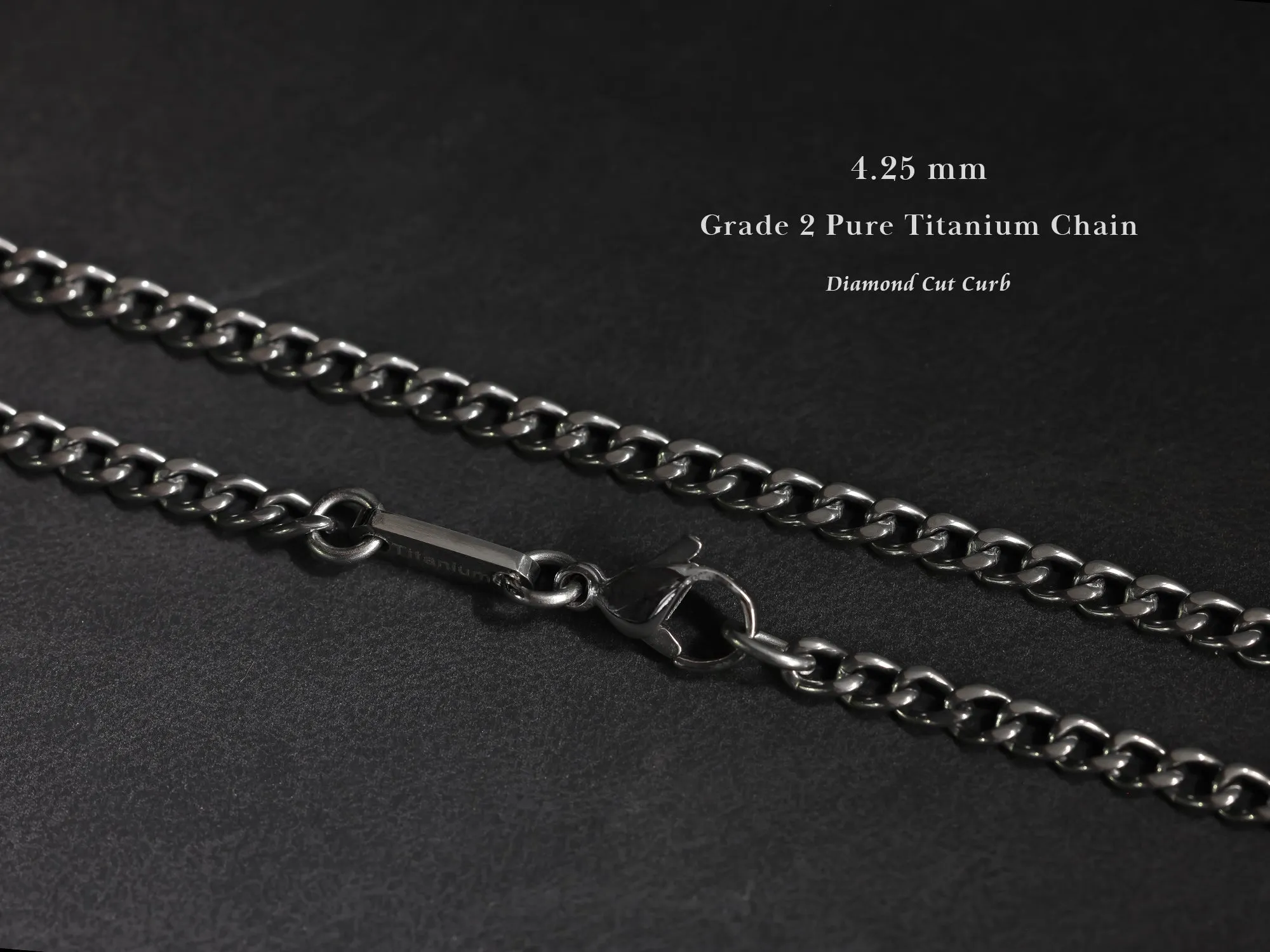 TITANIUM Custom Baseball Number Necklace