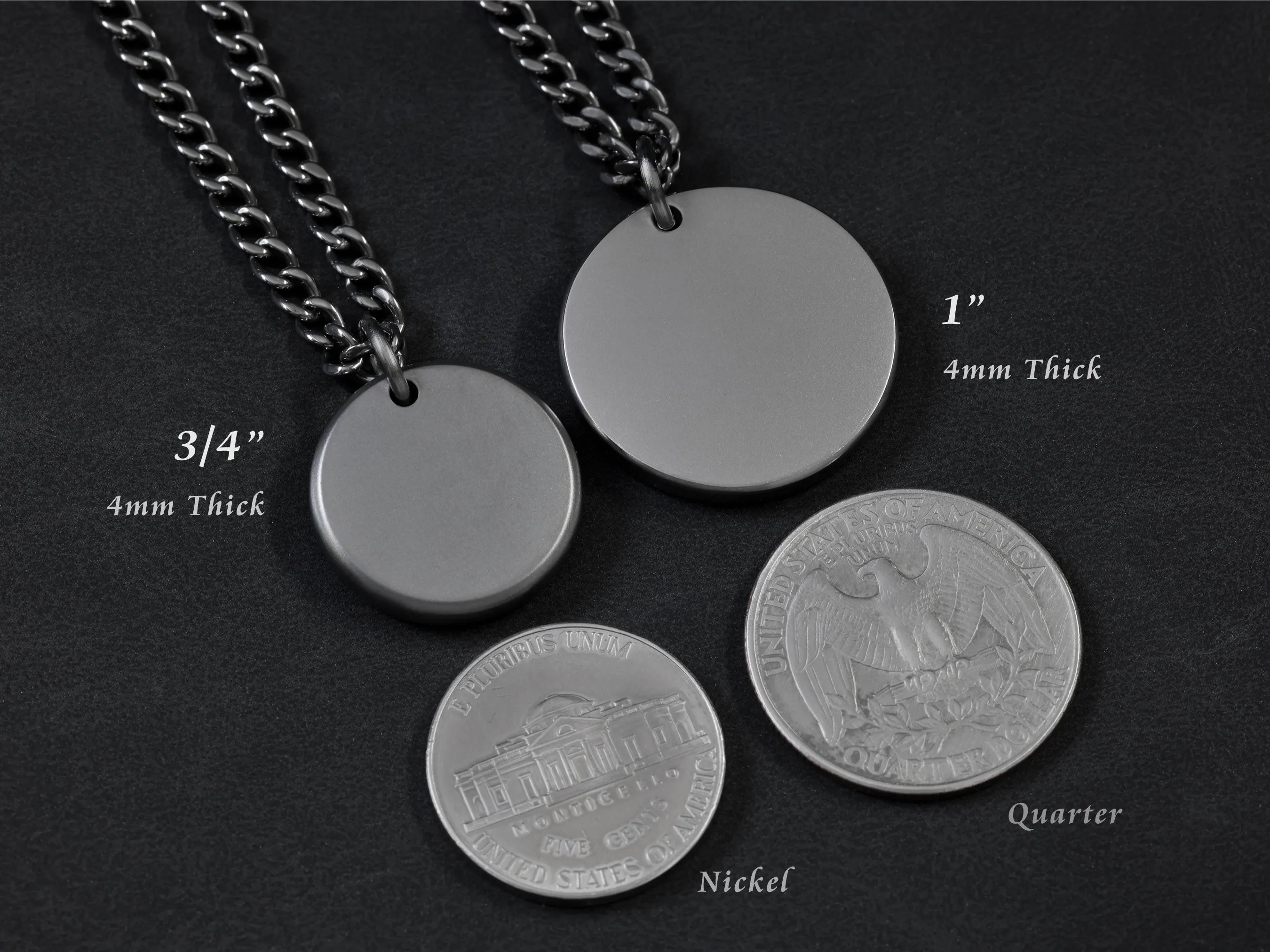 TITANIUM Custom Baseball Number Necklace