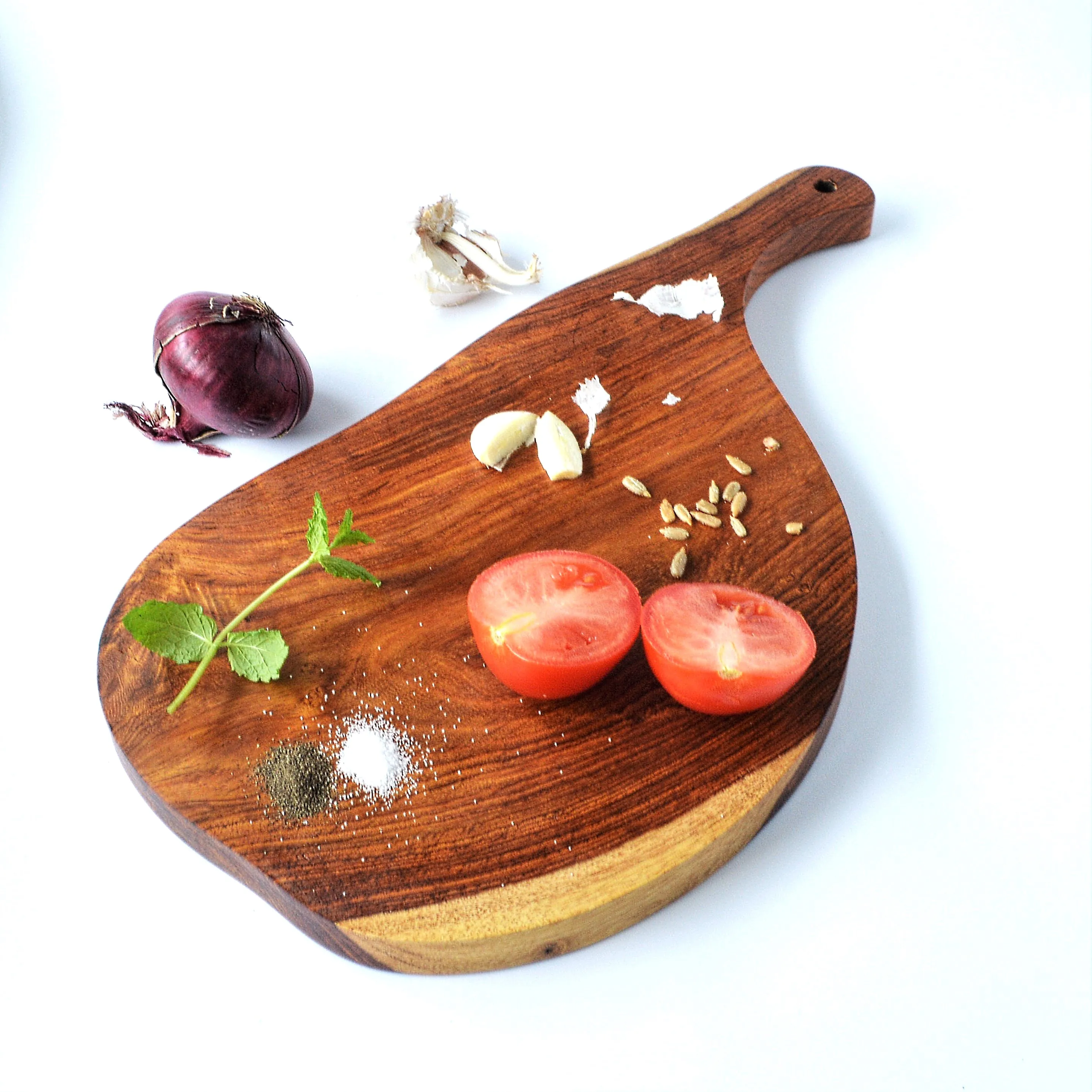 Wooden serving board organic shape (one piece available)