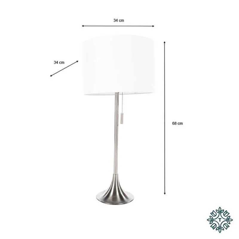 Zaria Table Lamp - White